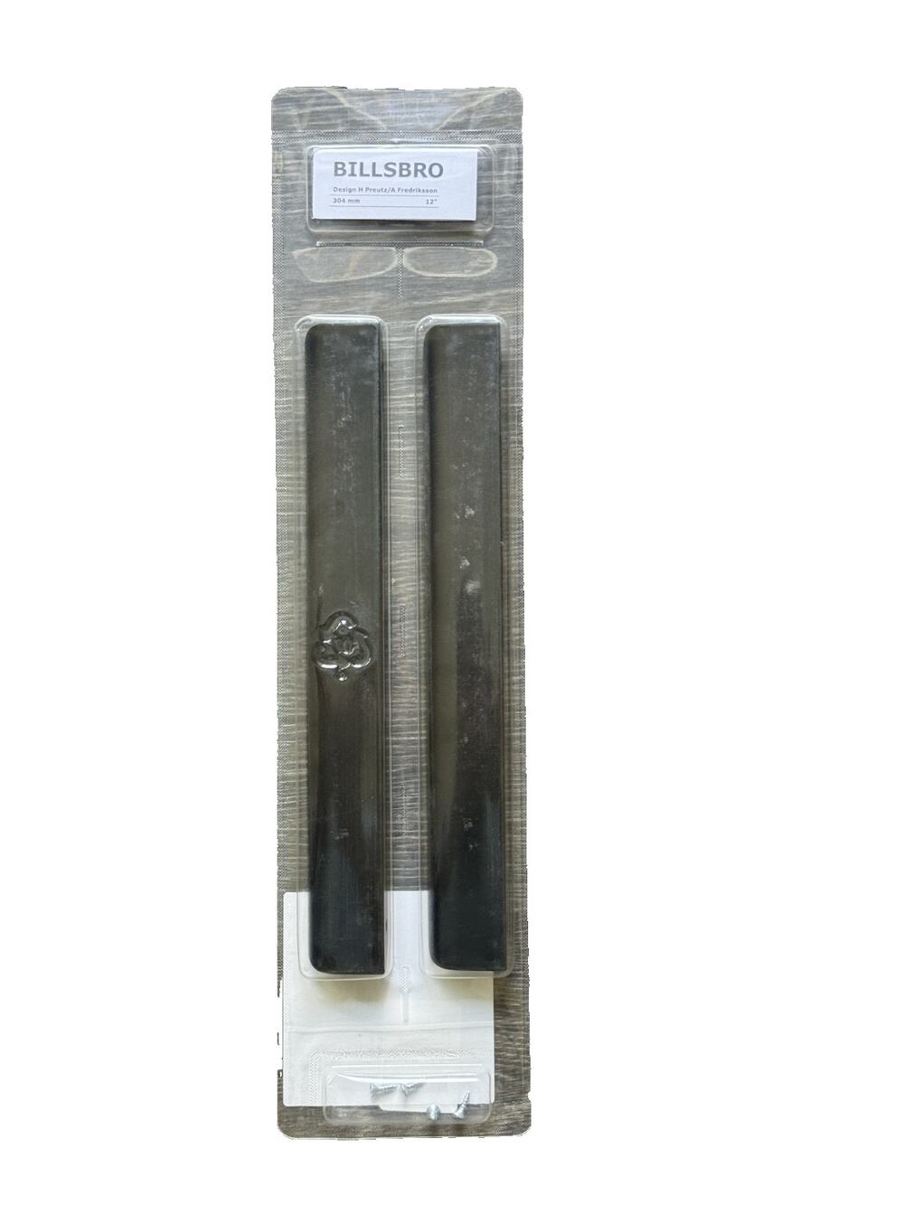IKEA BILLSBRO Handle Anthracite 12" Aluminum Cabinet Drawer Pull 305.763.12